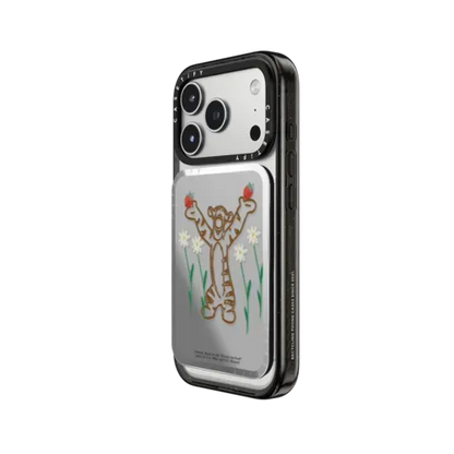 Winnie The Pooh & Friends Embroidered Custom Snappy Cardholder Stand - Tigger - Snappy Mirror Cardholder Stand MagSafe Compatible