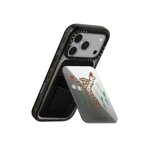 Winnie The Pooh & Friends Embroidered Custom Snappy Cardholder Stand - Tigger - Snappy Mirror Cardholder Stand MagSafe Compatible