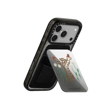 Winnie The Pooh & Friends Embroidered Custom Snappy Cardholder Stand - Tigger - Snappy Mirror Cardholder Stand MagSafe Compatible