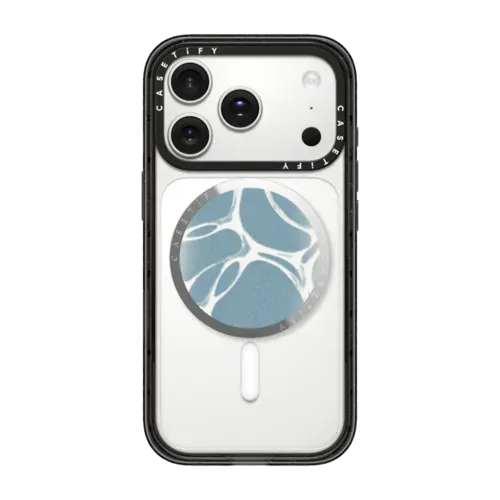 Molecular Bubbles-Blue - Snappy Grip Stand - Snappy Mirror Grip Stand MagSafe Compatible