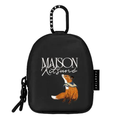 Maison Kitsuné Bandana Fox Earbuds Pouch