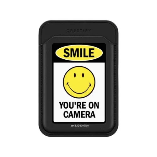SMILE! Caution You're On Camera Snappy Wallet - Snappy MagSafe Wallet - Snappy BioVeg Wallet MagSafe Compatible