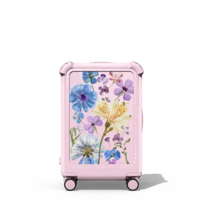 Pressed Floral - 21" Carry-On Suitcase - Bounce Suitcase