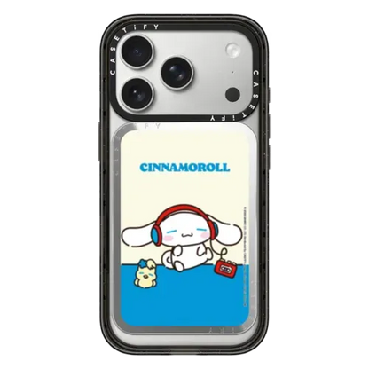 Sanrio Puppy Pals - Cinnamoroll Chilling Snappy Cardholder Stand - Snappy Mirror Cardholder Stand MagSafe Compatible