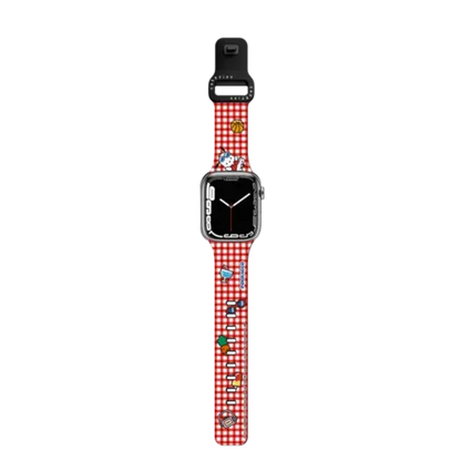 Pochacco Checkered Pattern Watch Band - Apple Watch Series 7-9 (45mm) - Impact Band