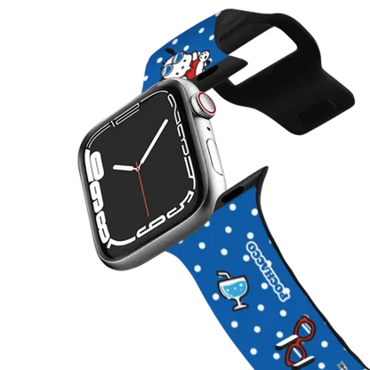 Pochacco Dotted Pattern Watch Band - Apple Watch Series 7-9 (45mm) - Impact Band