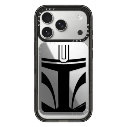 Mandalorian Helmet Snappy Cardholder Stand - Snappy Mirror Cardholder Stand MagSafe Compatible