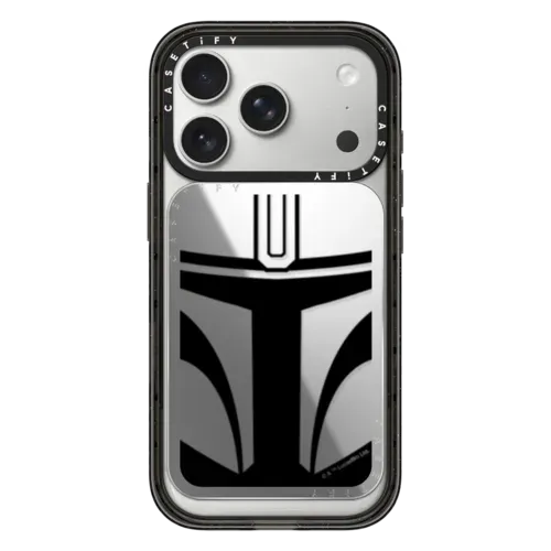 Mandalorian Helmet Snappy Cardholder Stand - Snappy Mirror Cardholder Stand MagSafe Compatible