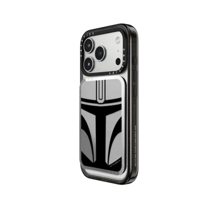 Mandalorian Helmet Snappy Cardholder Stand - Snappy Mirror Cardholder Stand MagSafe Compatible