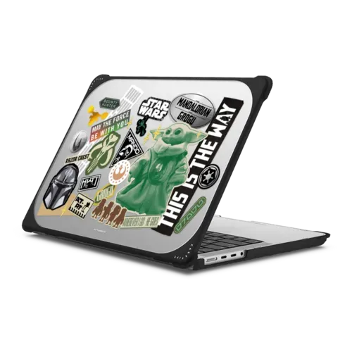 The Mandalorian and Grogu Stickermania Laptop Case - MacBook Pro 14-inch (M1 - M5) - MacBook Bounce Case