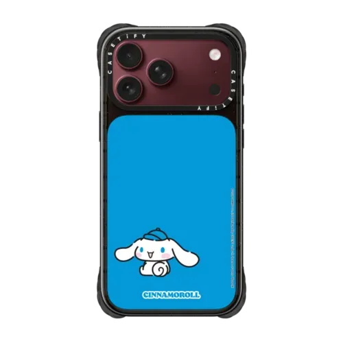 Sanrio Puppy Pals - Cinnamoroll with you Custom Case - Blue - Chilling - iPhone 18 Pro Max - Ultra Impact Case MagSafe Compatible - Glossy
