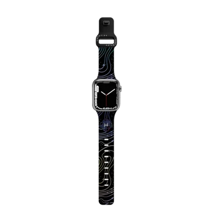 Honmoon Pattern Watch Band - Black version - Apple Watch Series 7-9 (45mm) - Impact Band