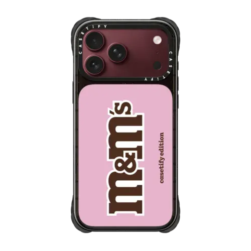 M&M'S Classic Logo Pink Case - CASETiFY Edition - iPhone 18 Pro Max - Ultra Impact Case MagSafe Compatible - Glossy