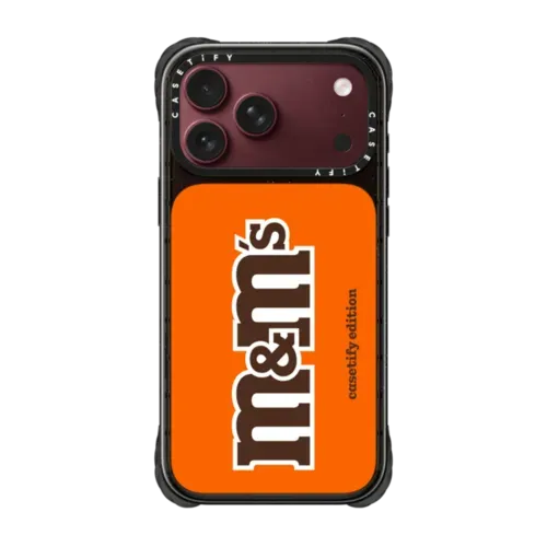 M&M'S Classic Logo Orange Case - CASETiFY Edition - iPhone 18 Pro Max - Ultra Impact Case MagSafe Compatible - Glossy
