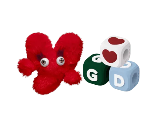 Alphabet Plush and Charm Cube Set - - - Value Set