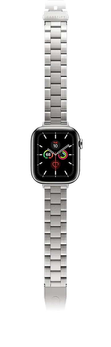 Titanium 3-Link Band - Natural Titanium - Apple Watch Series 7-9 (45mm)